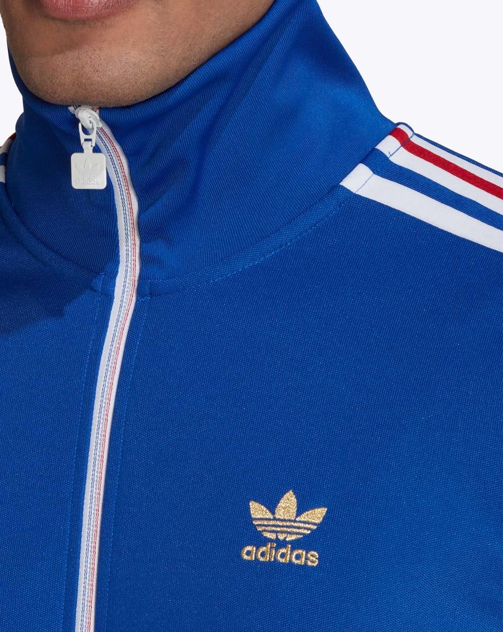 Adidas Originals Beckenbauer Track Top Royal/white/red - Image 4