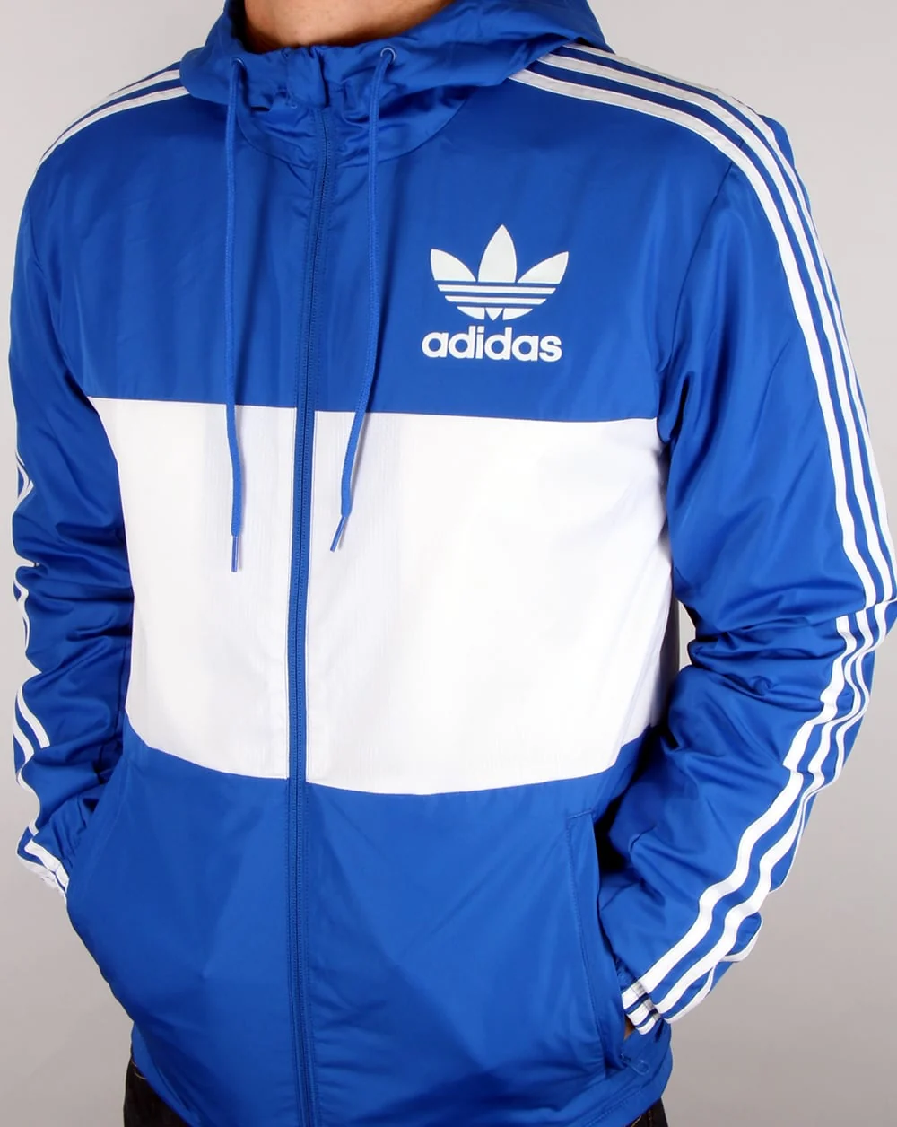 Adidas Originals California Windbreaker Blue/white - Image 3