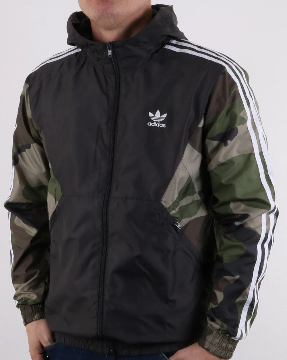 Adidas Originals Camo Windbreaker Khaki Green - Image 2
