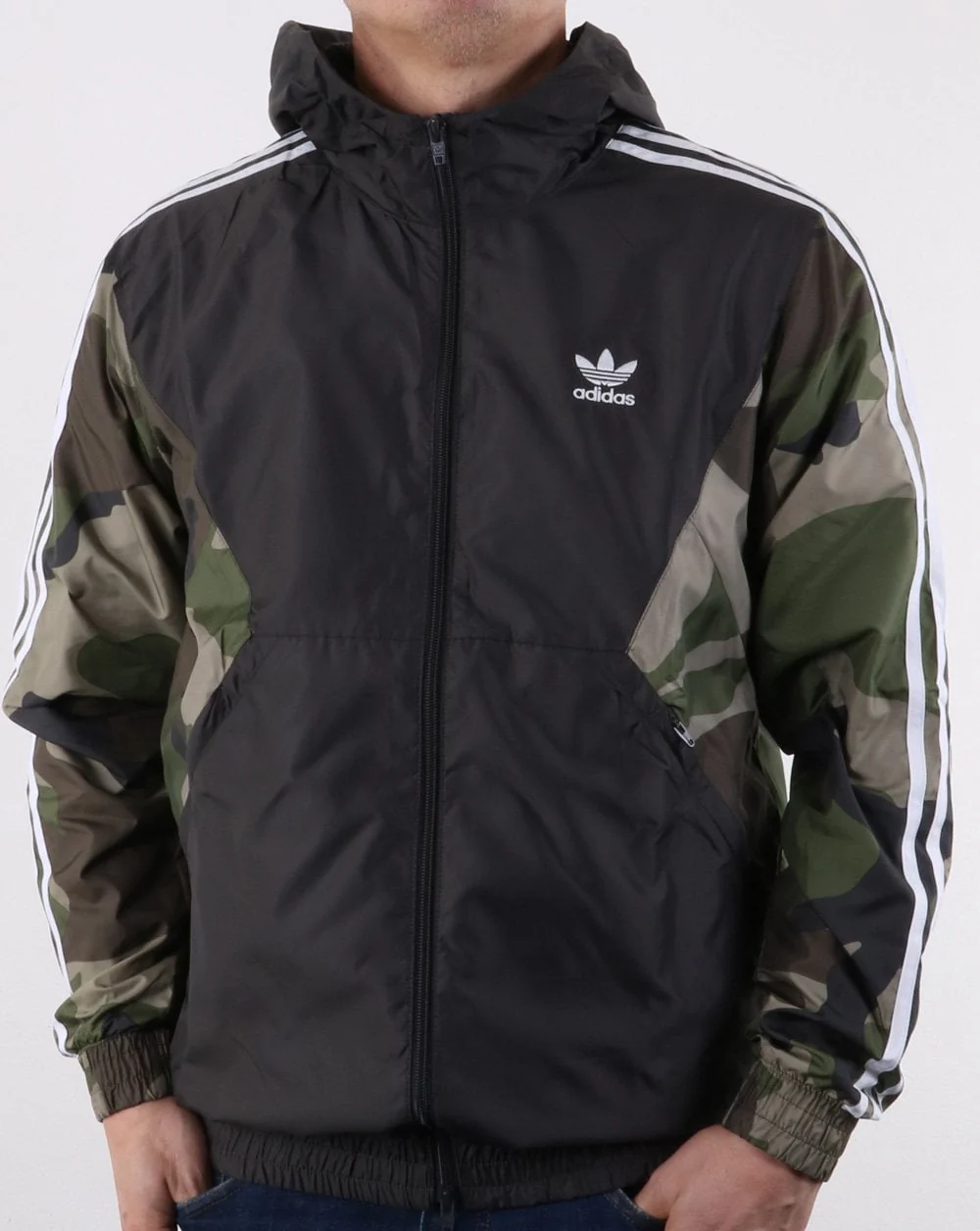 Adidas Originals Camo Windbreaker Khaki Green - Image 3