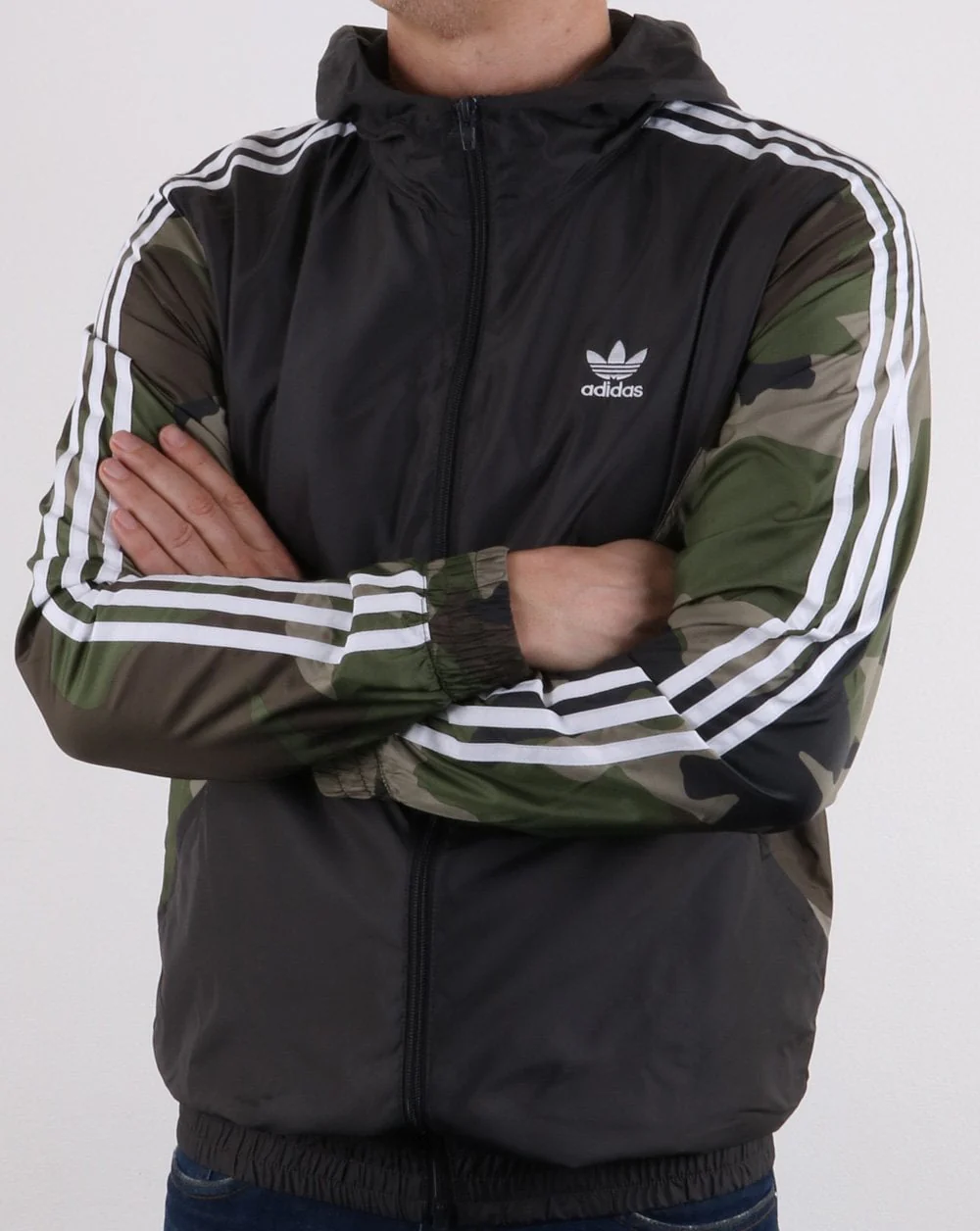 Adidas Originals Camo Windbreaker Khaki Green - Image 4