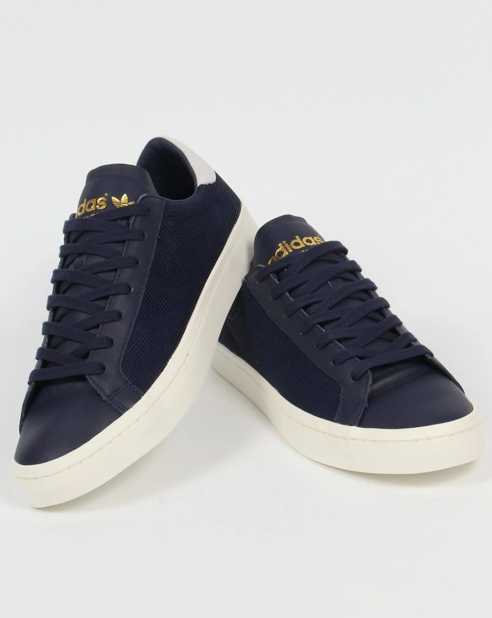 Adidas Originals Court Vantage Trainers Navy - Image 3