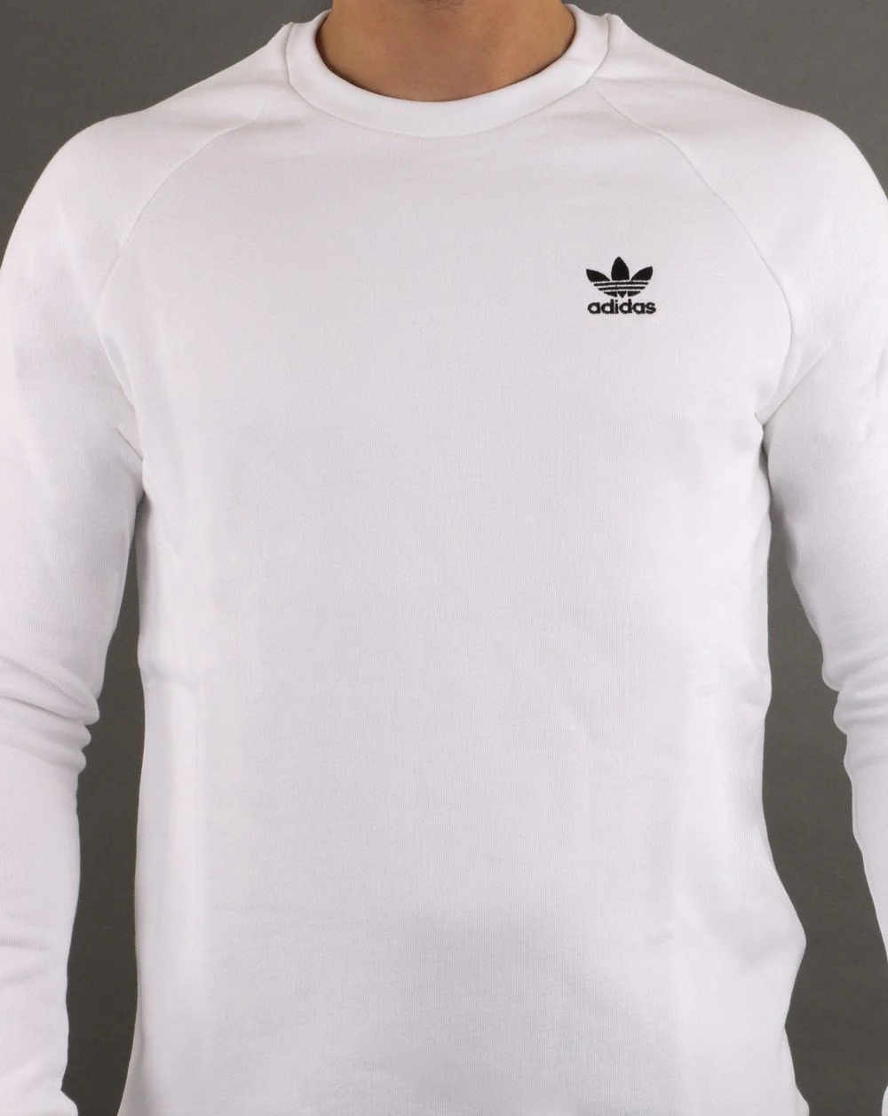 Adidas Originals Essential Crew Sweat White - Image 4