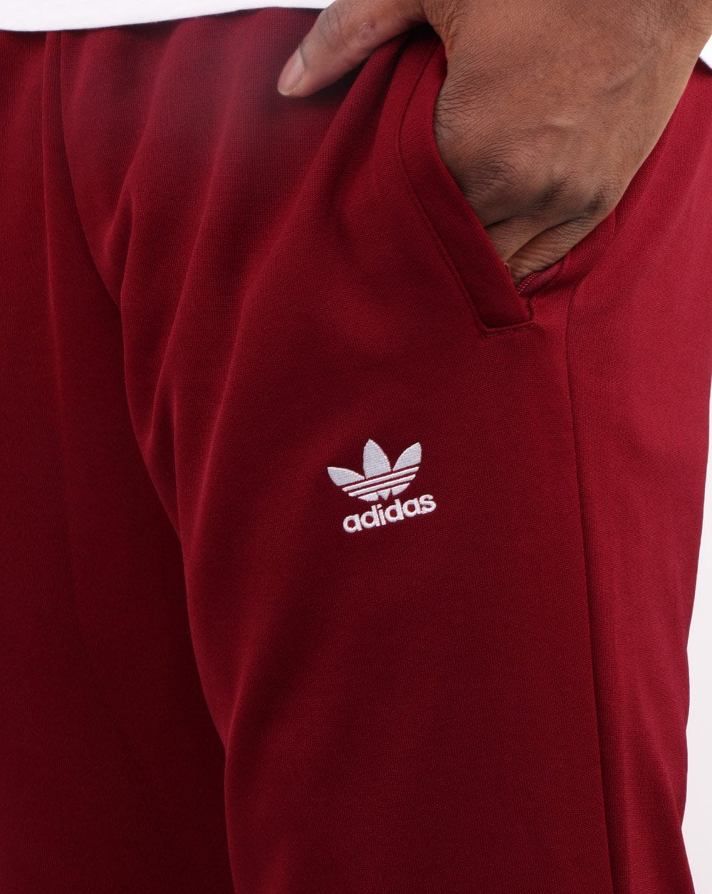 Adidas Originals Essential Track Pants Burgundy - Image 2