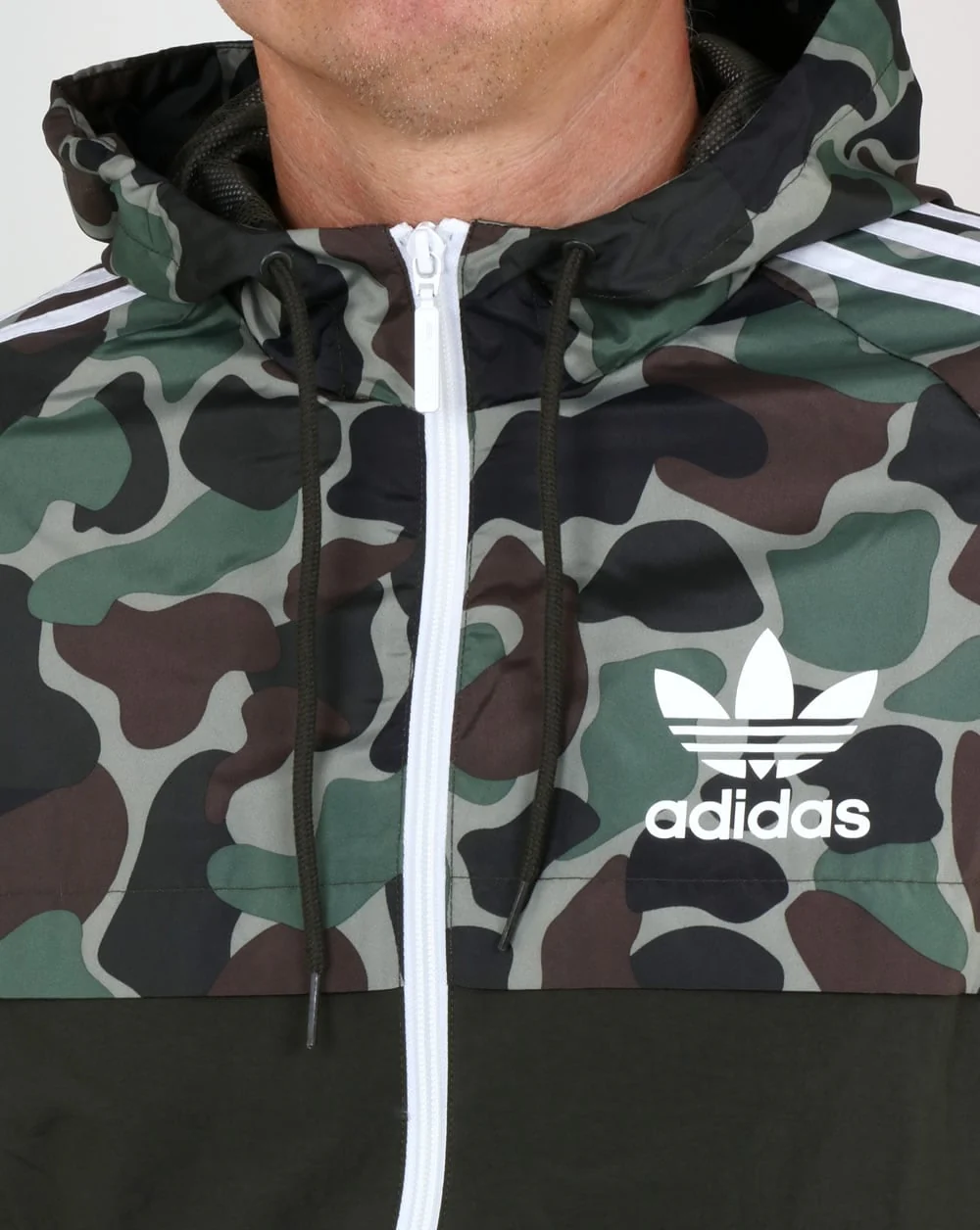 Adidas Originals split khaki Camo Windbreaker - Image 2
