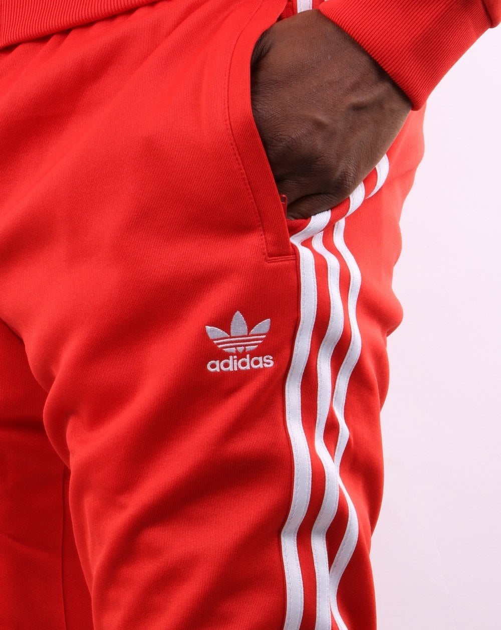Adidas Originals Superstar Track Pants Scarlet Red - Image 2