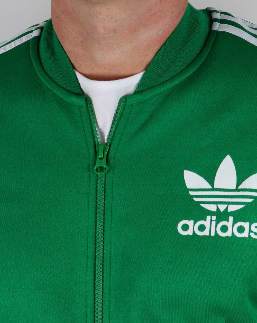 Adidas Originals Superstar Track Top Green/White - Image 2