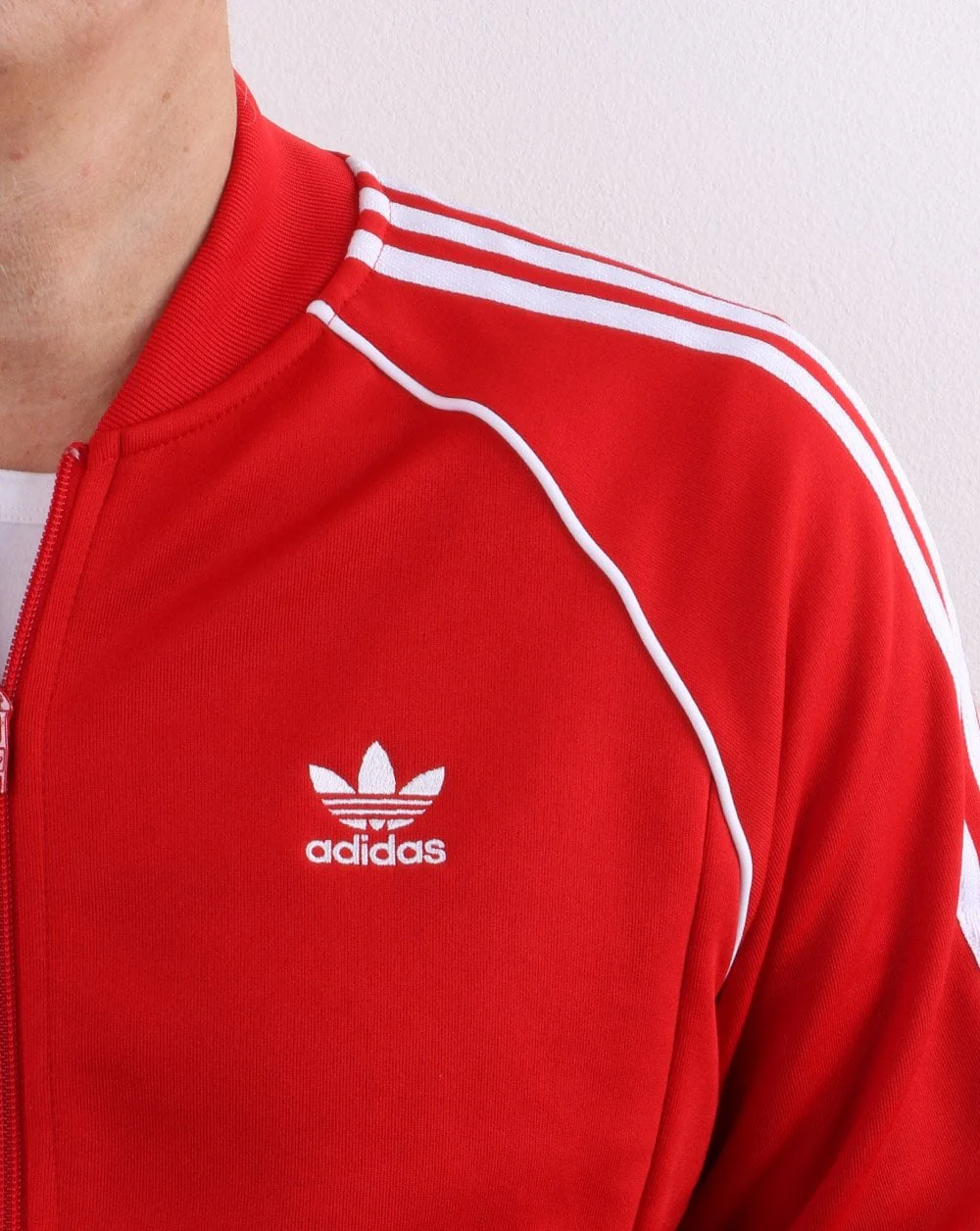 Adidas Originals Superstar Track Top Scarlet Red/White - Image 2