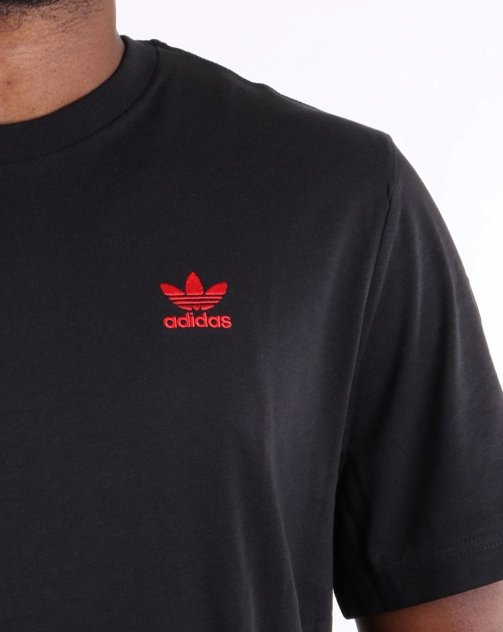 Adidas Originals T Shirt Black/red - Image 3