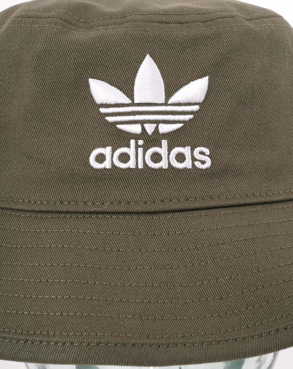 Adidas Originals Trefoil Bucket Hat Olive Green - Image 2