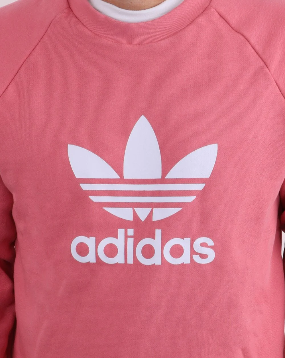 Adidas Originals Trefoil Crew Sweat Pink - Image 4