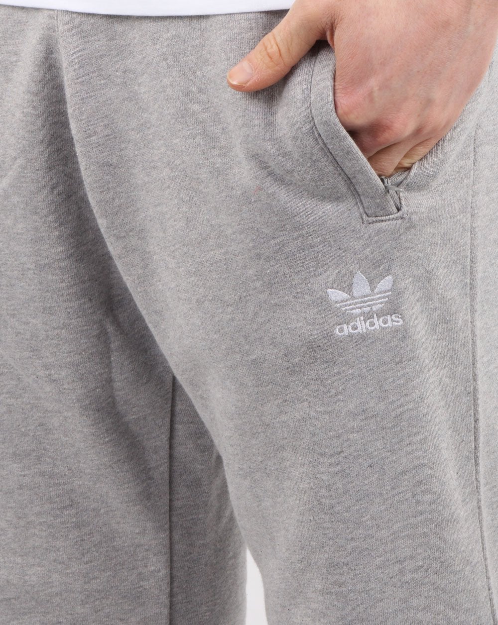 Adidas Originals Trefoil Joggers Grey Heather - Image 2