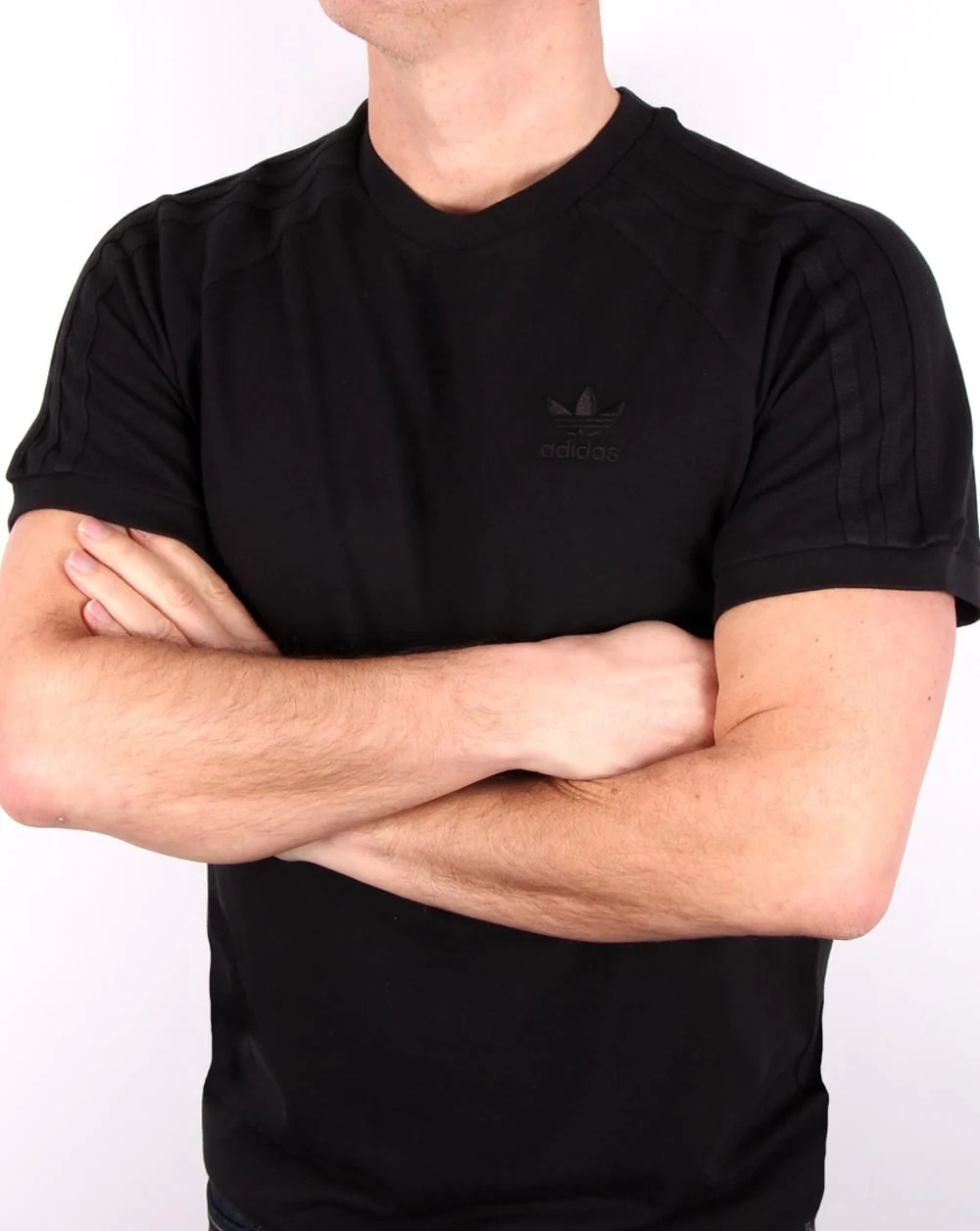 Adidas Originals Triple Stripe T Shirt Black