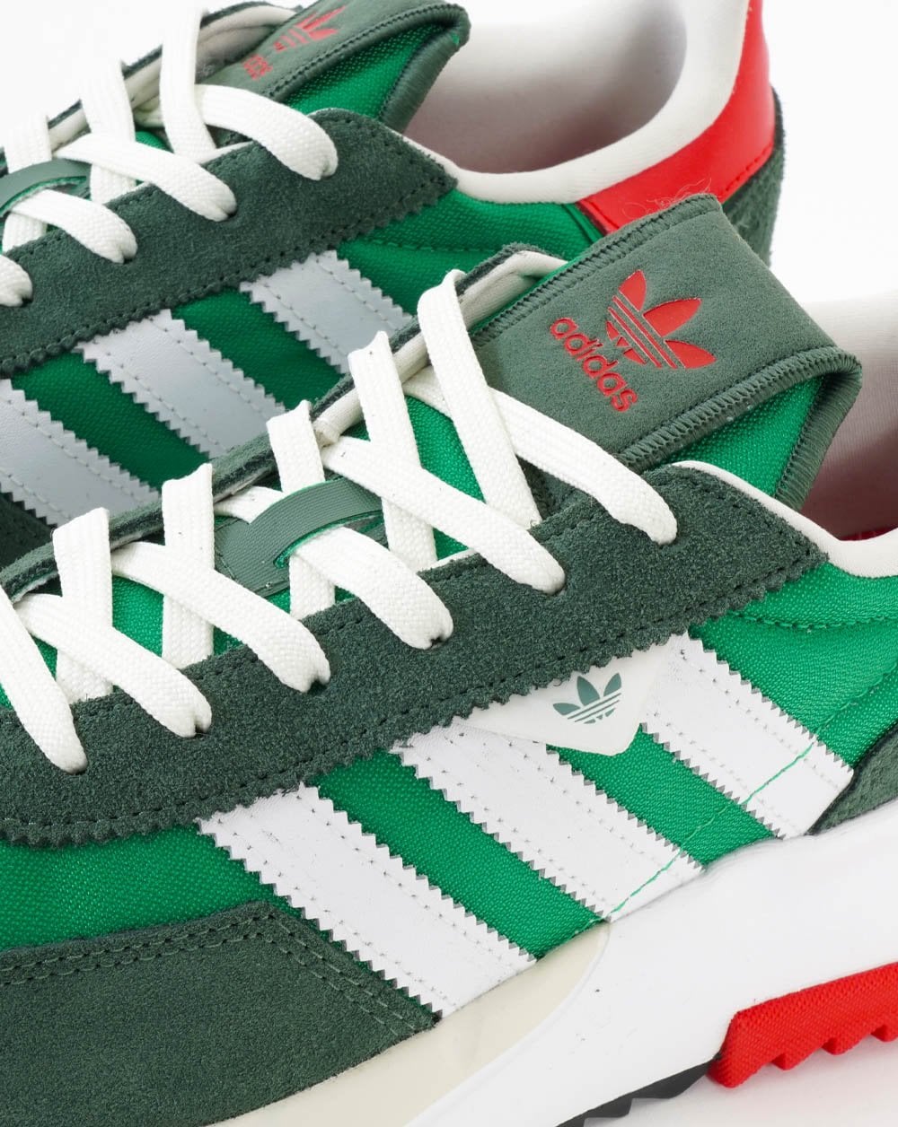 Adidas Retropy F2 Trainers Green/White/Red - Image 2