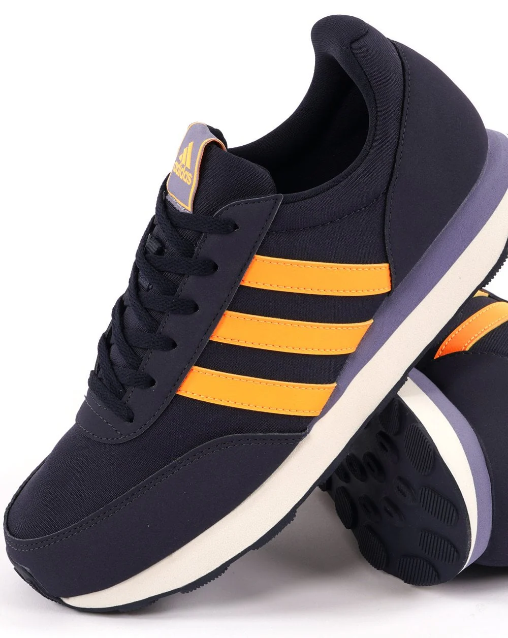 Adidas Run 60s Trainers Dark Navy /Orange