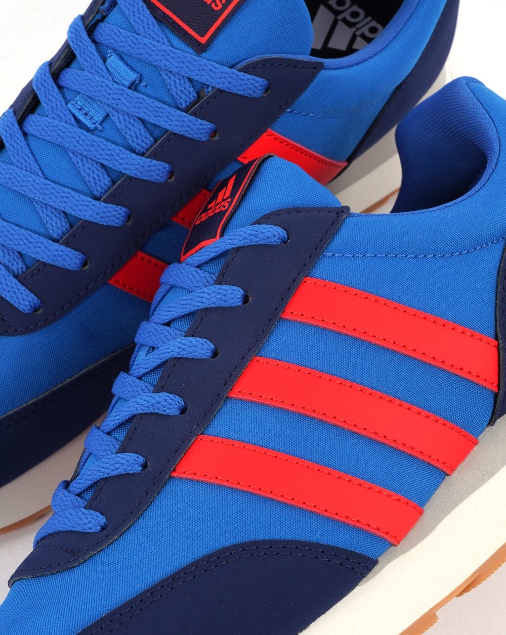 Adidas Run 60s Trainers Royal/ Flame Red - Image 3