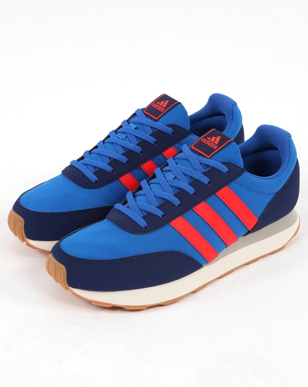 Adidas Run 60s Trainers Royal/ Flame Red - Image 4