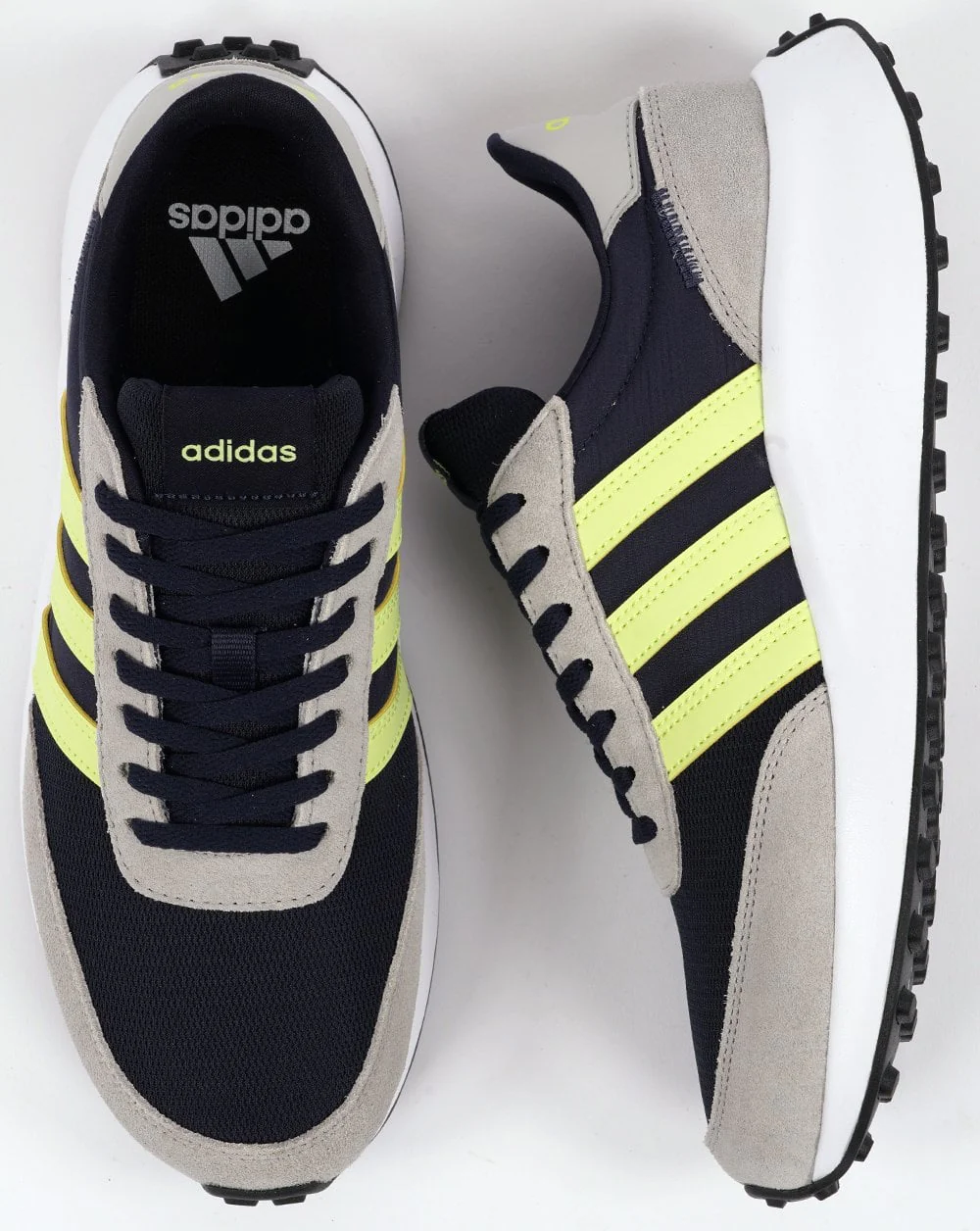 Adidas Run 70s Trainers Navy Blue/Lemon - Image 3