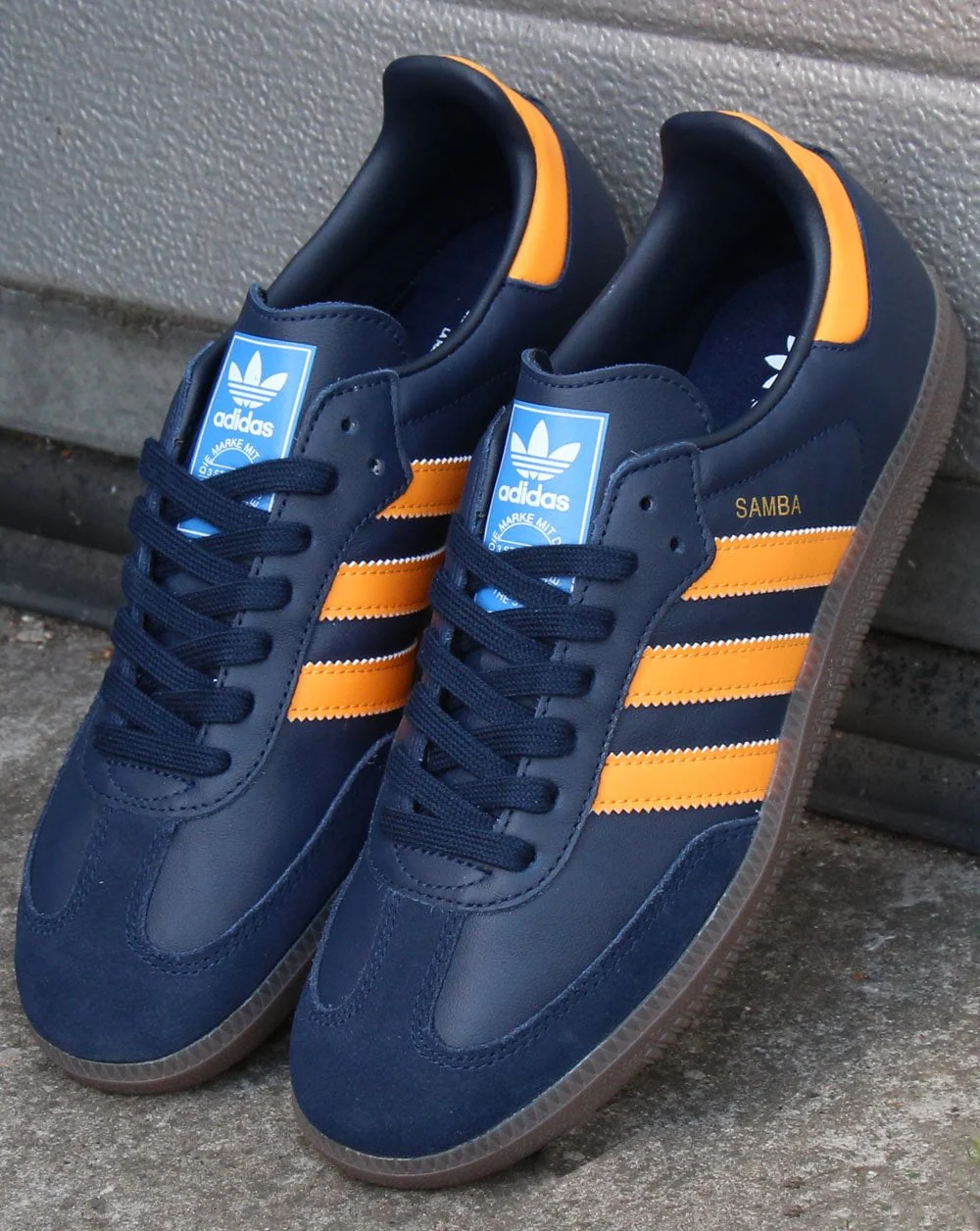 Adidas Samba Og Trainers Navy/Orange - Image 2
