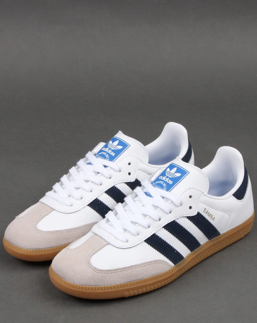 Adidas Samba Og Trainers White/Navy - Image 3