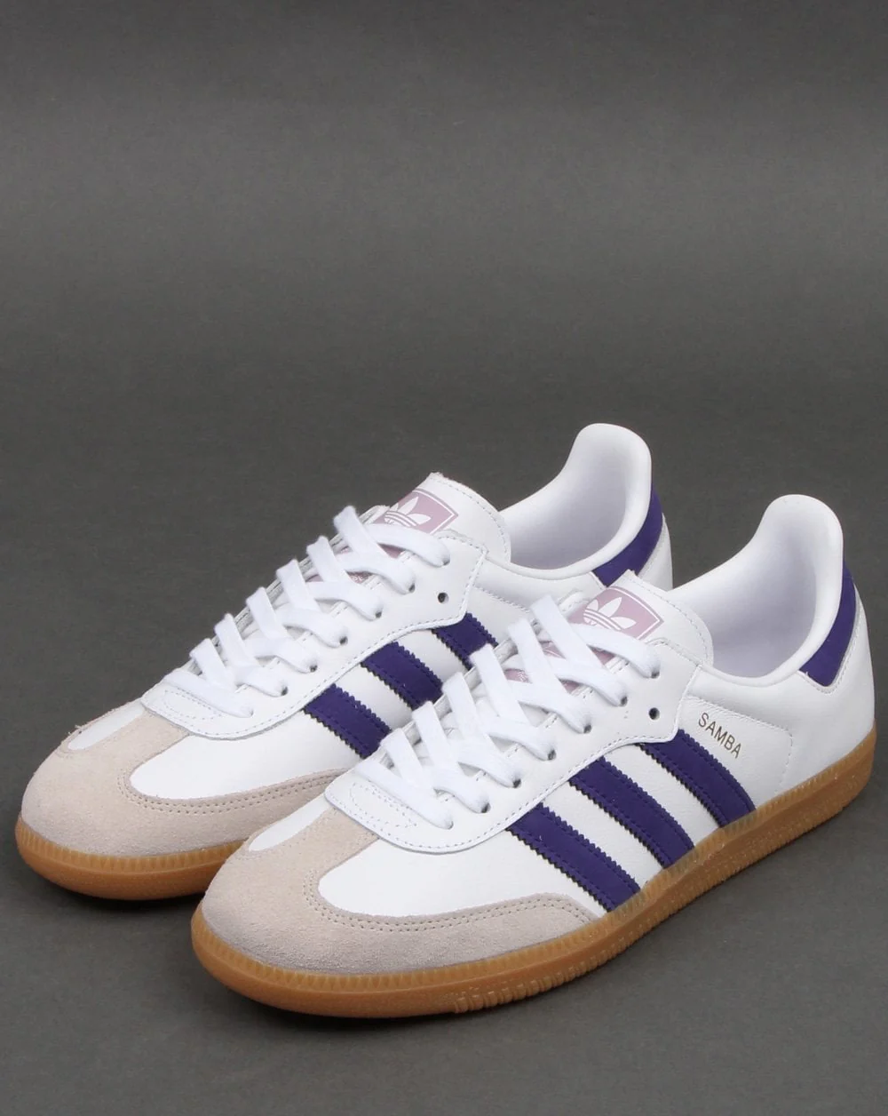 Adidas Samba Og Trainers White/Purple - Image 5