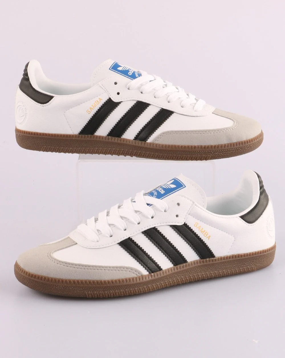 Adidas Samba Vegan Trainers White/Black - Image 5