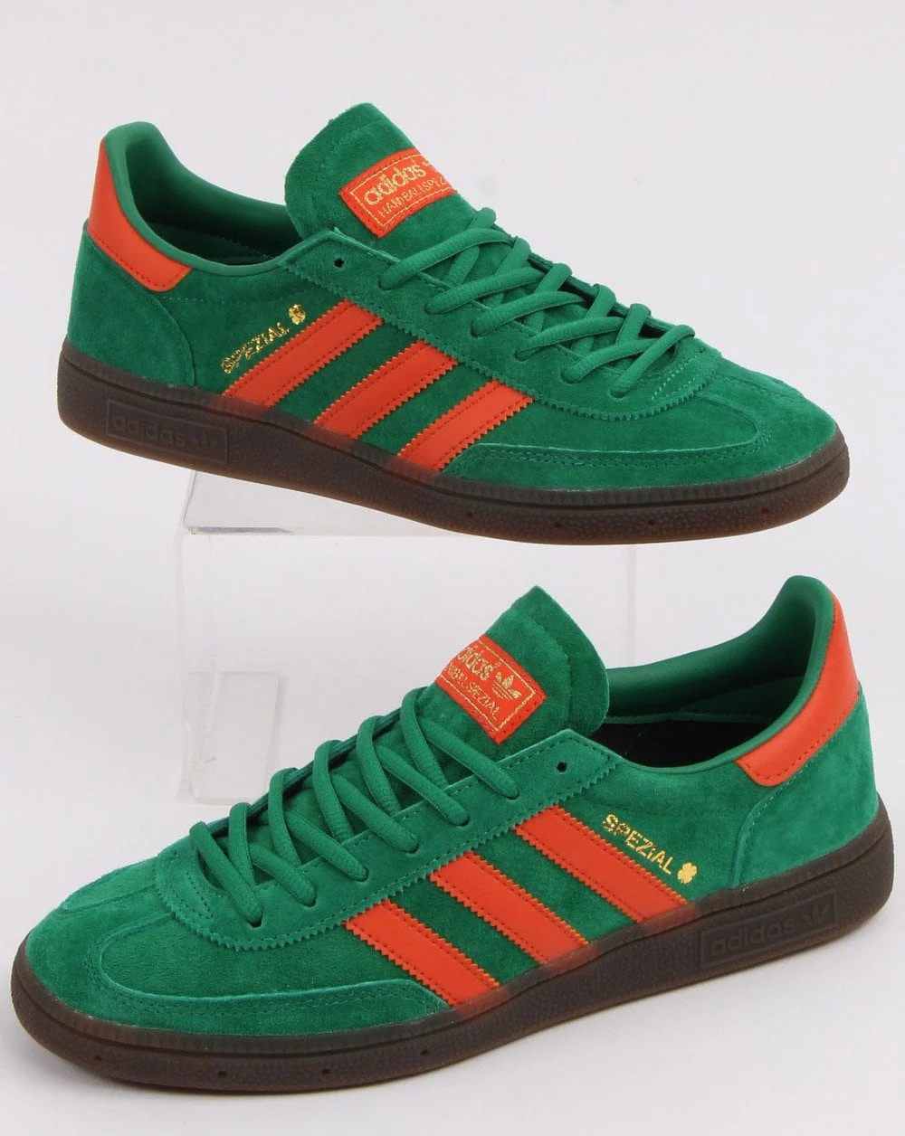 Adidas Spezial Trainers Bold Green/ Orange