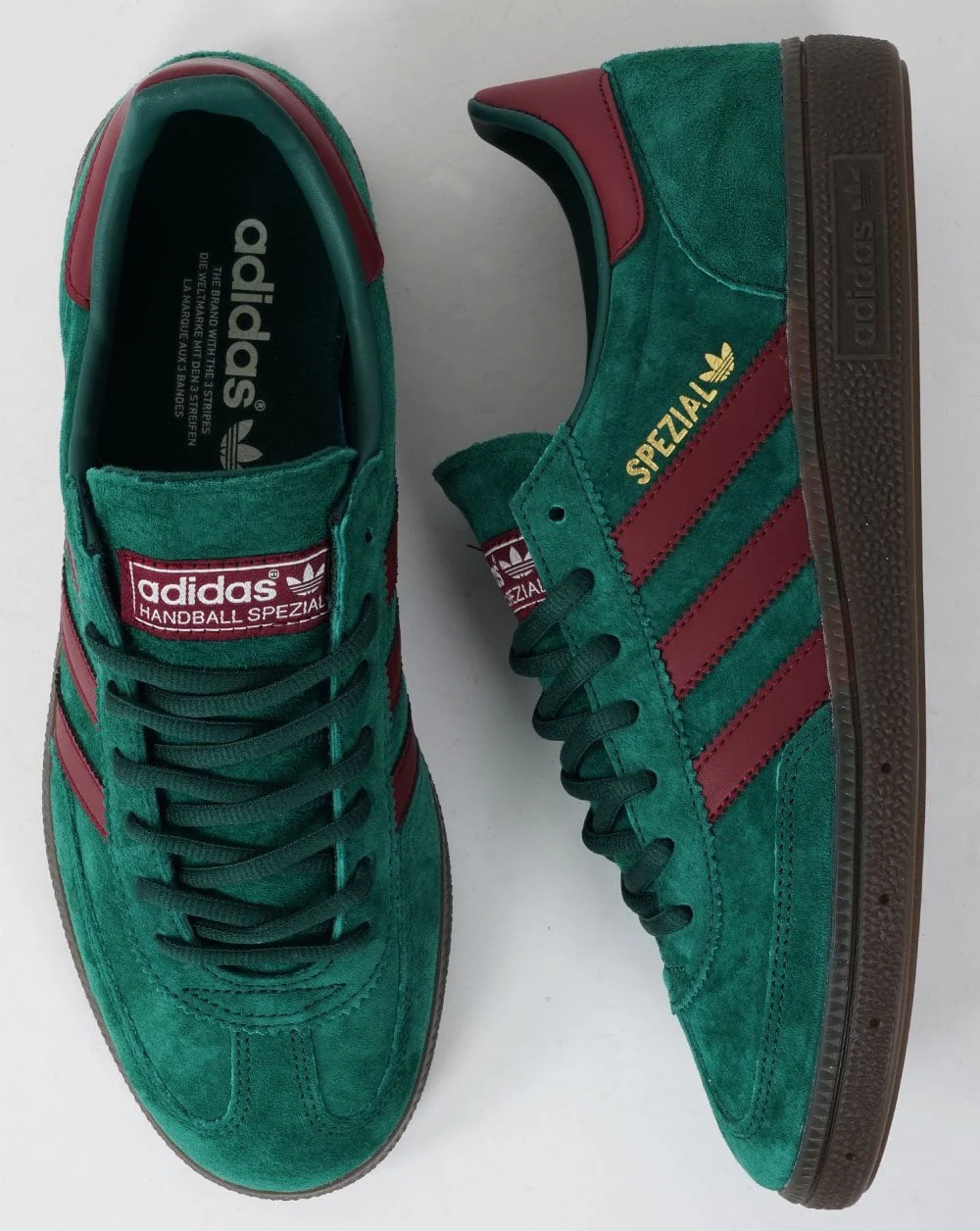 Adidas Spezial Trainers Deep Green / Burgundy - Image 2