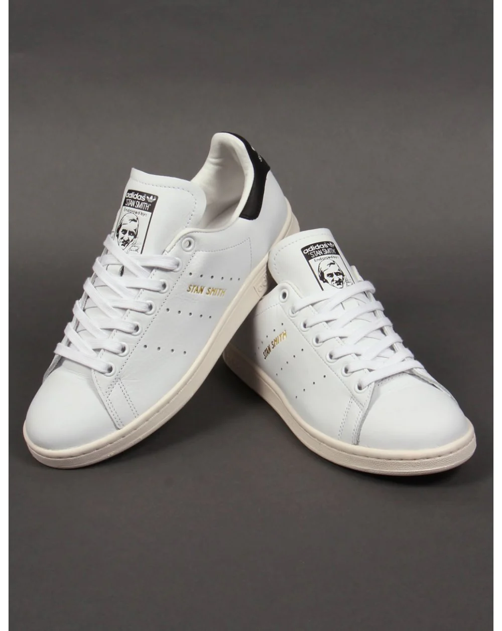 Adidas Stan Smith Trainers White/black/gold - Image 2
