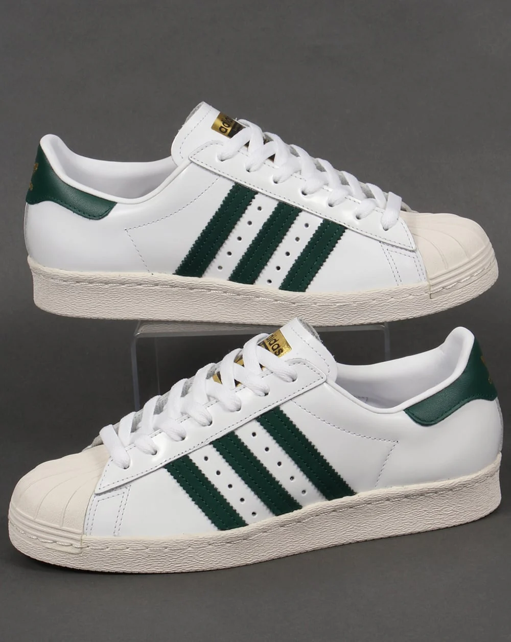 Adidas Superstar 80s Trainers White/Green