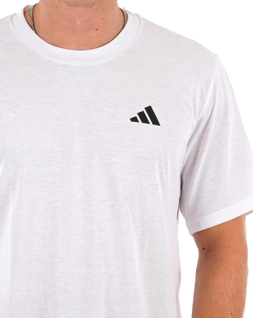 Adidas Training Essentials T Shirt White/Black - Image 2