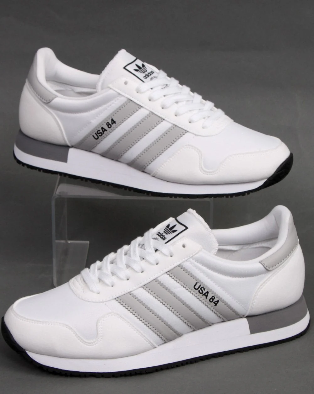 Adidas Usa 84 Trainers White/Grey - Image 3