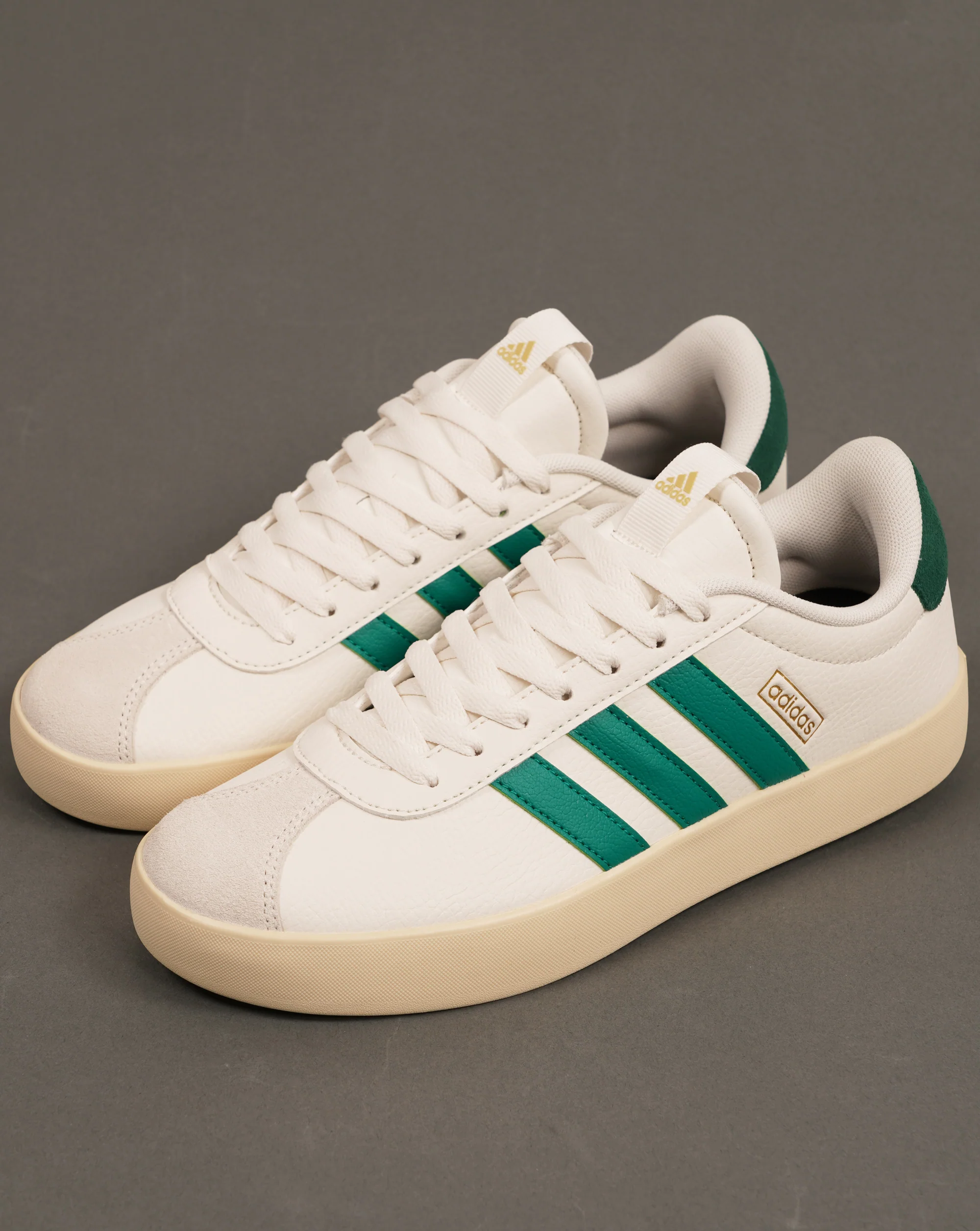 Adidas VL Court 3.0 Trainers Chalk White/Green - Image 2