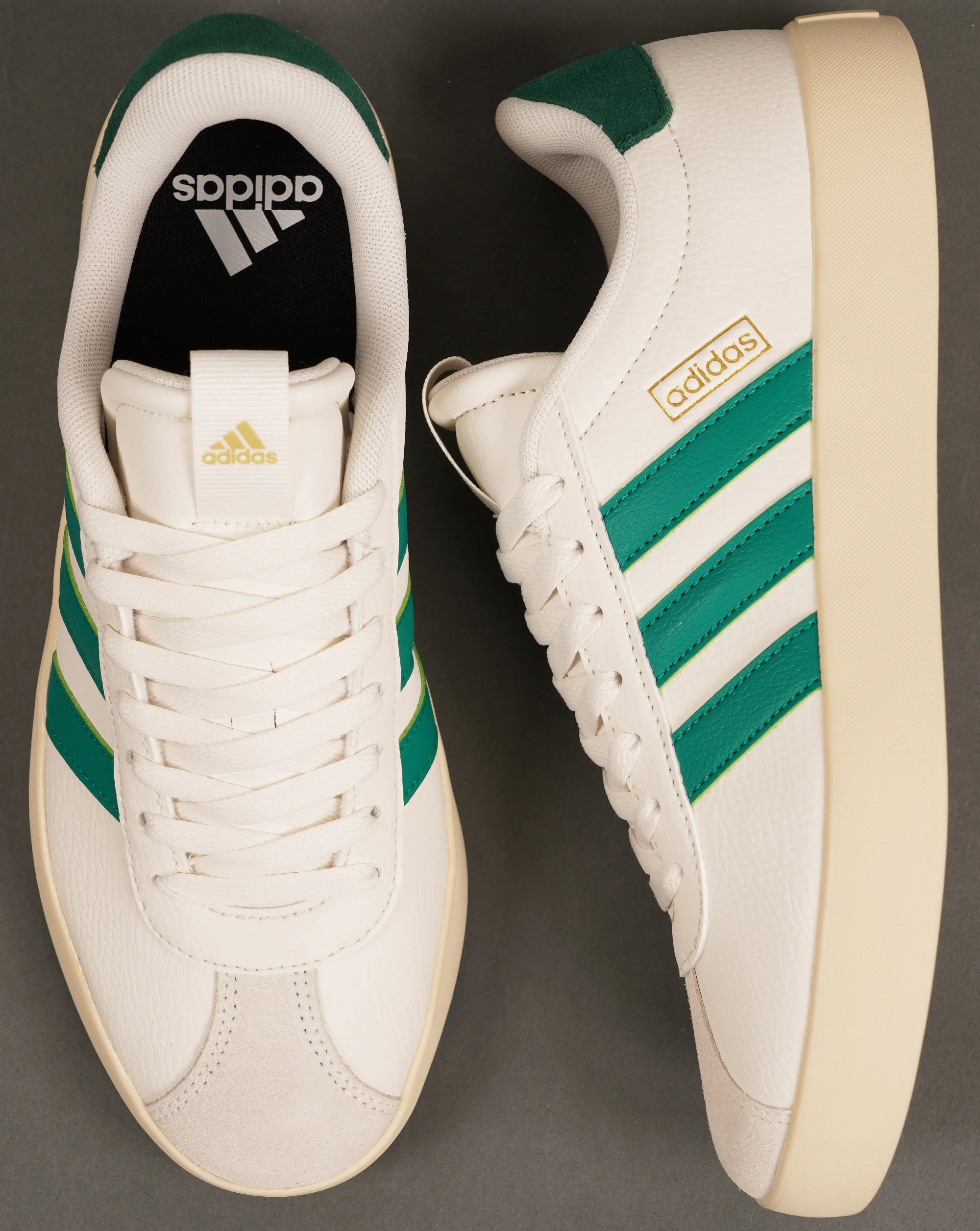 Adidas VL Court 3.0 Trainers Chalk White/Green - Image 4
