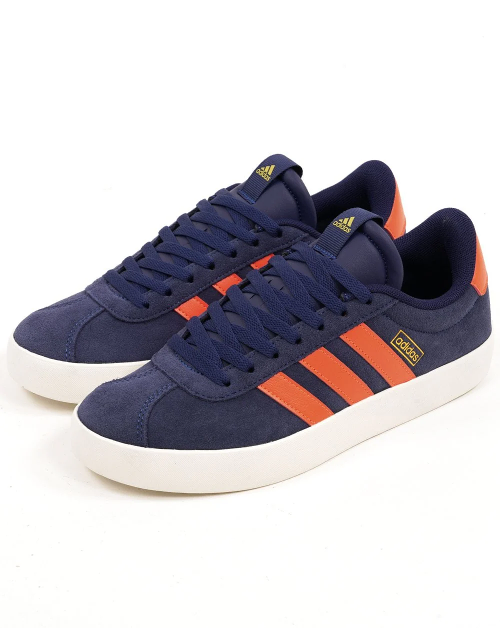 Adidas VL Court Trainers Dark Blue - Orange - Image 3