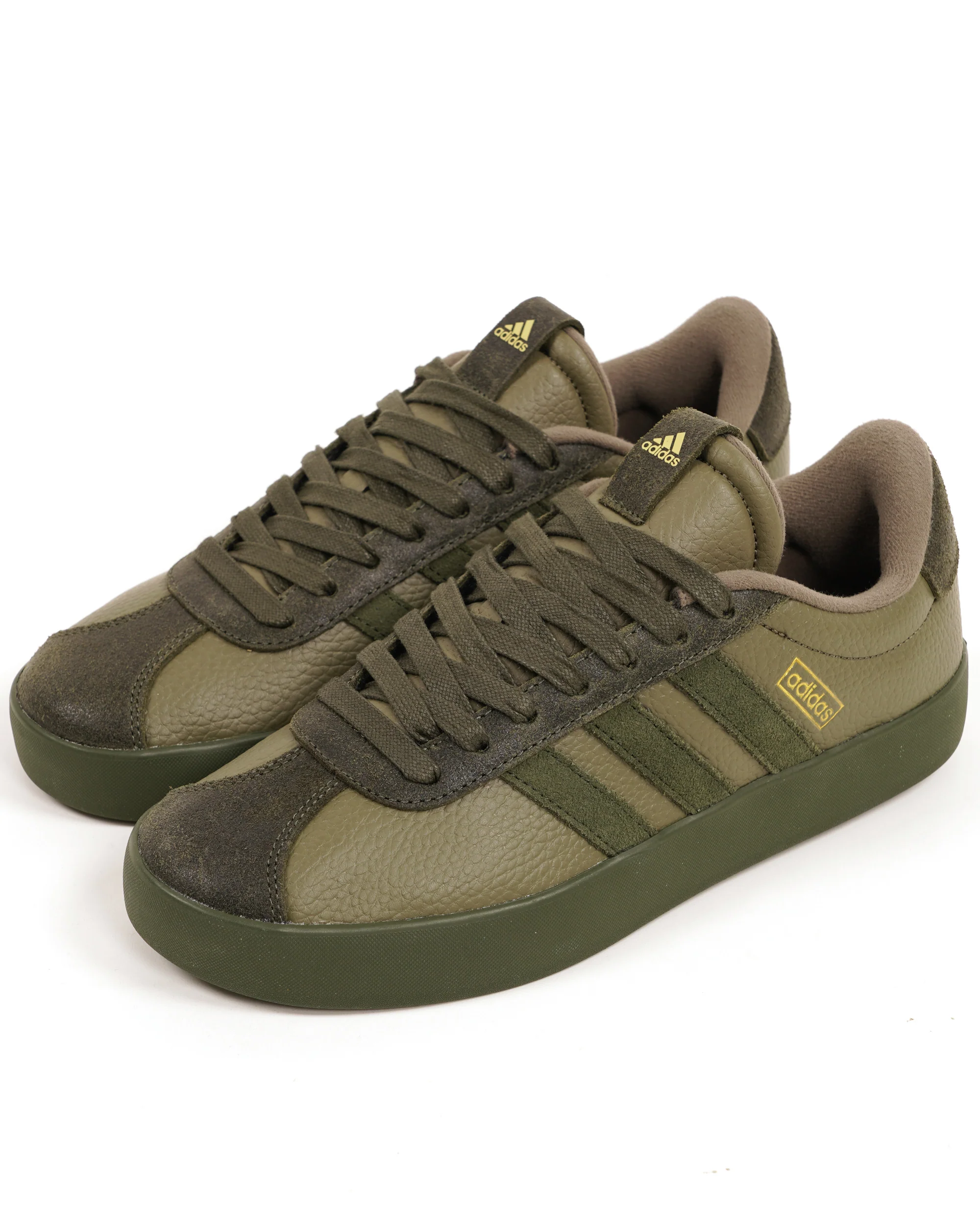 Adidas VL Court 3.0 Trainers Olive/Night Cargo - Image 2