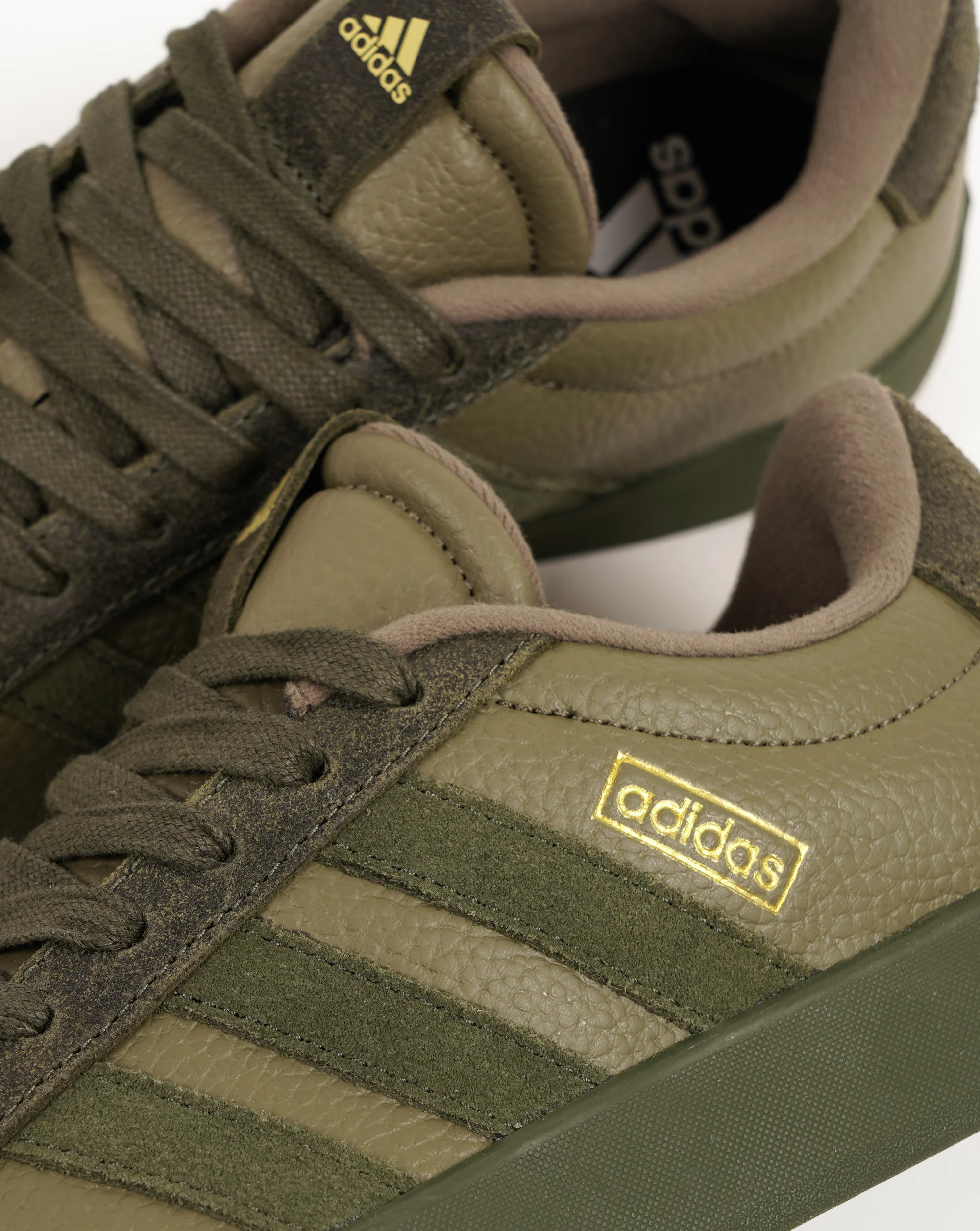Adidas VL Court 3.0 Trainers Olive/Night Cargo - Image 3