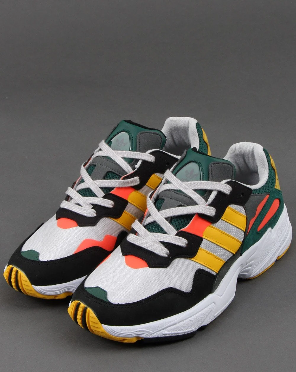 Adidas Yung-96 Trainers Grey/bold Gold/red - Image 3