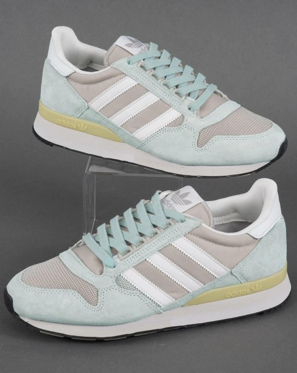 Adidas Zx 500 Trainers Linen Green/Crystal White - Image 2