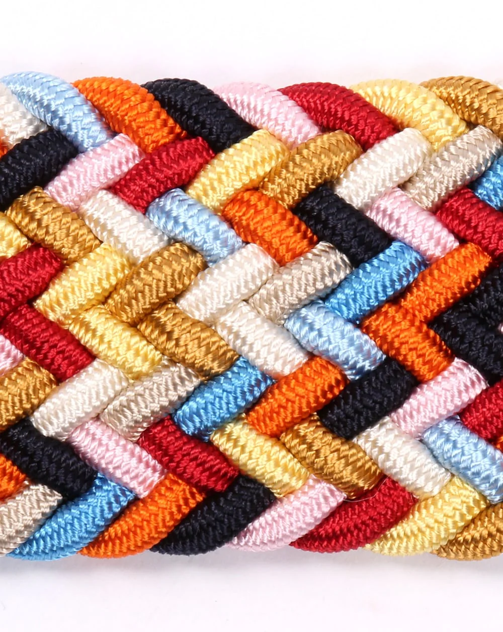 Andersons Woven Leather Trim Belt Multi - Image 4