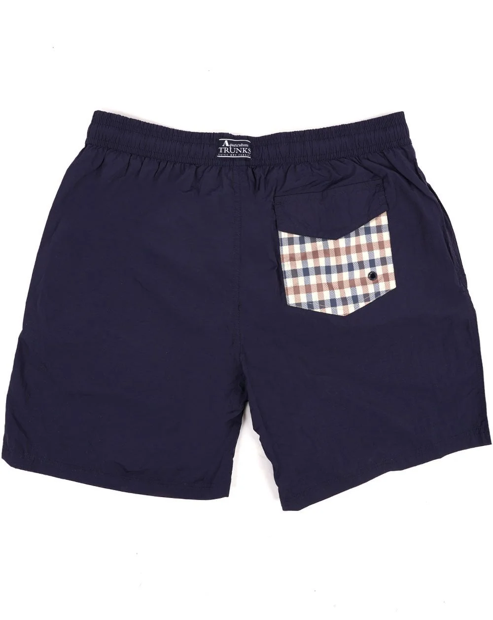 Aquascutum Check Pocket Swim Shorts Navy