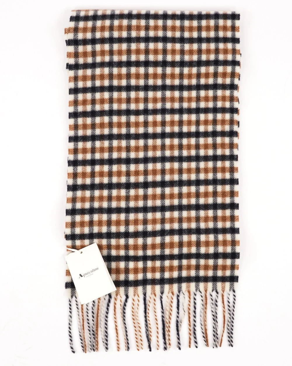 Aquascutum Check Scarf Beige