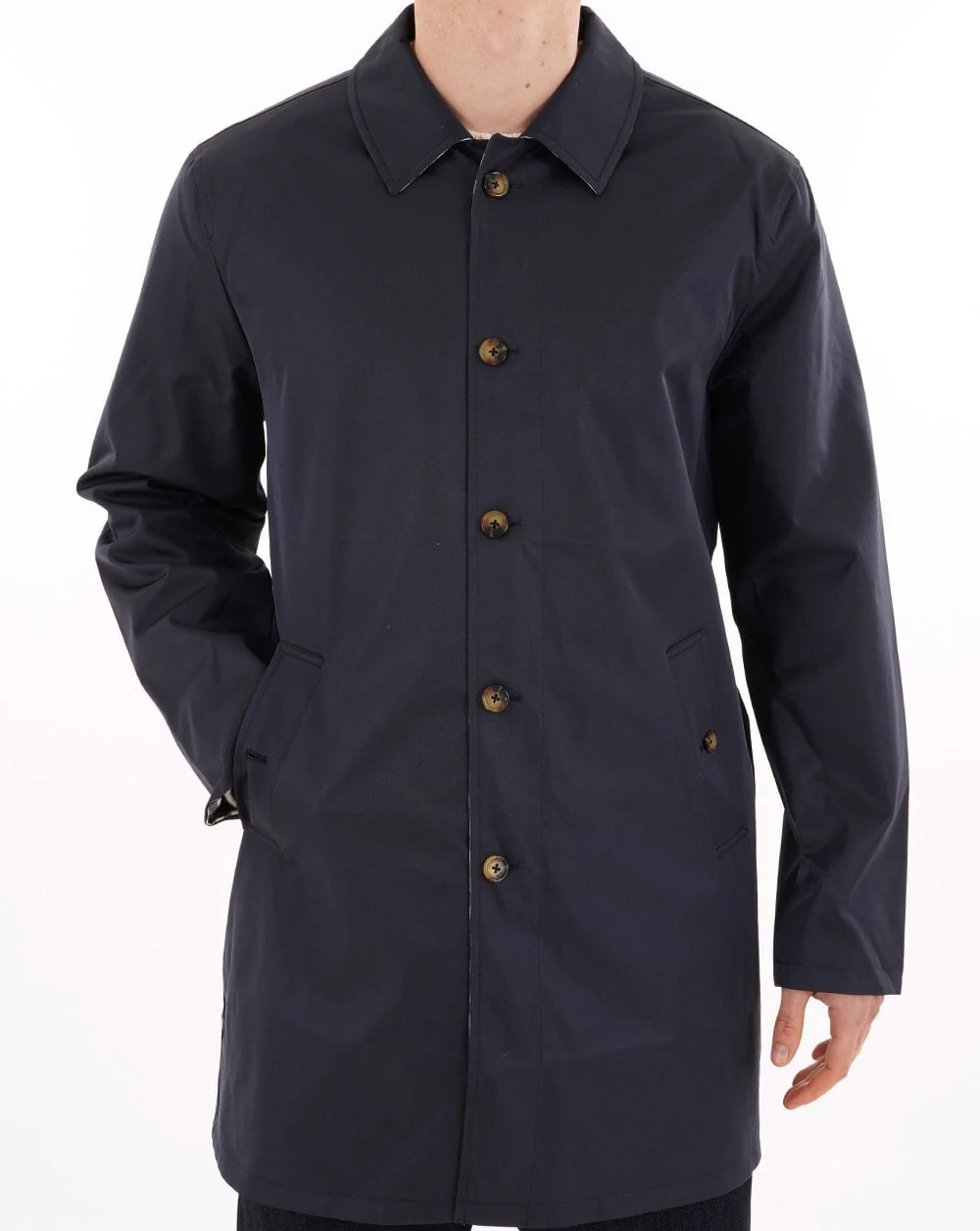 Aquascutum Classic Trench Navy Check Reversible - Image 4
