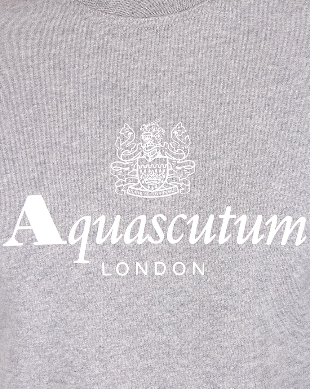 Aquascutum Henry Crew Neck Sweatshirt Grey Marl - Image 2