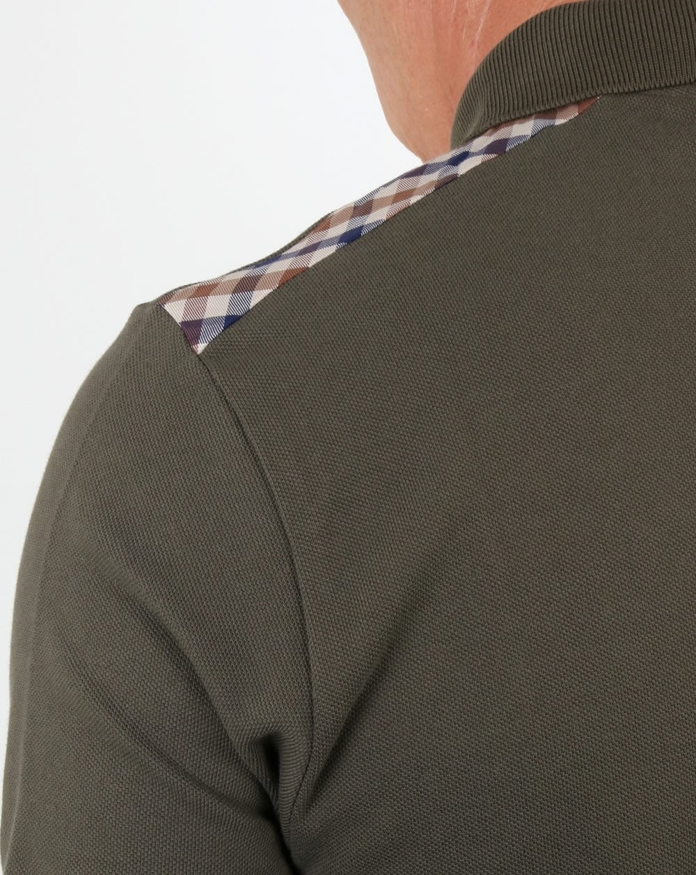 Aquascutum Hill Polo Shirt Military Green - Image 3