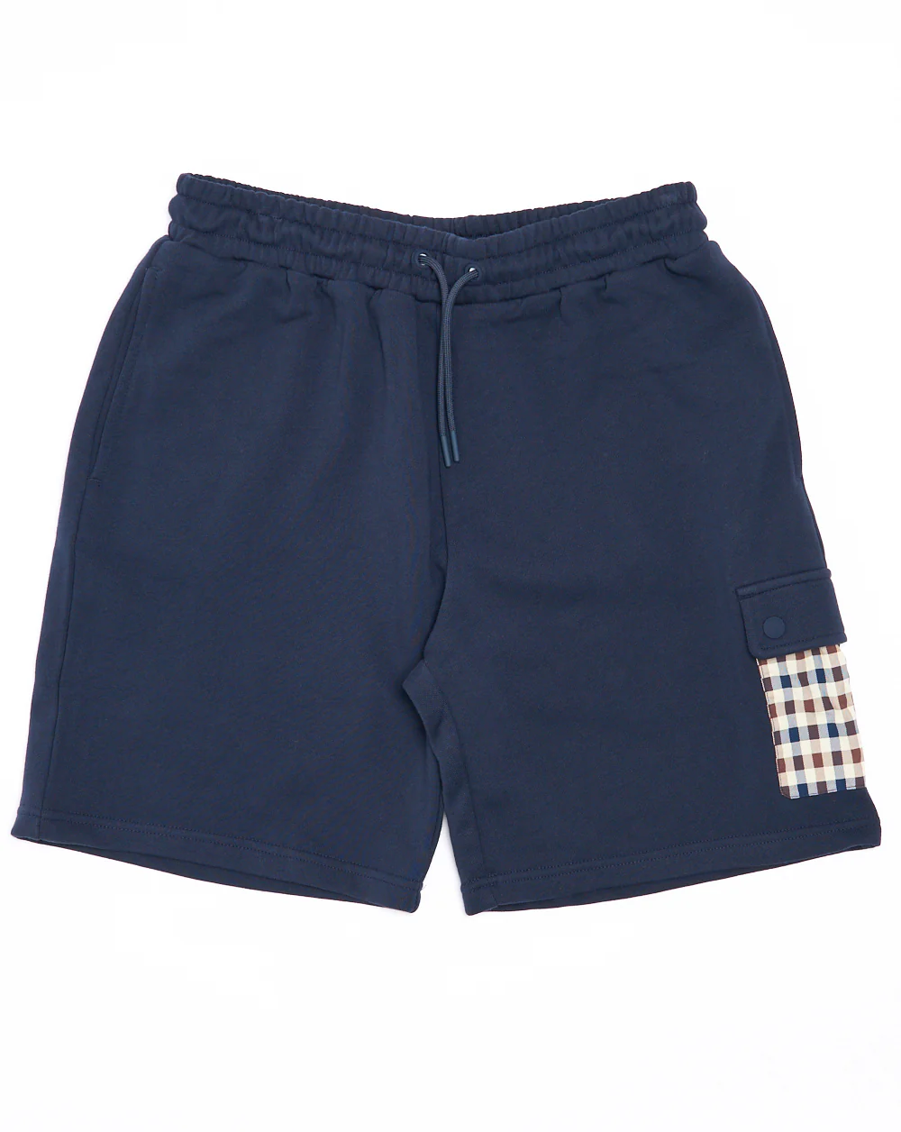 Aquascutum Lamina Check Pocket Shorts Navy