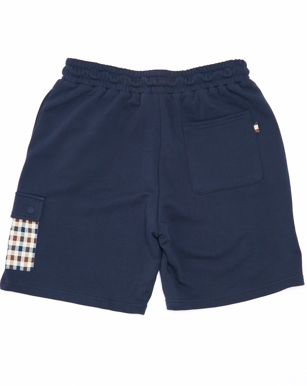 Aquascutum Lamina Check Pocket Shorts Navy - Image 4