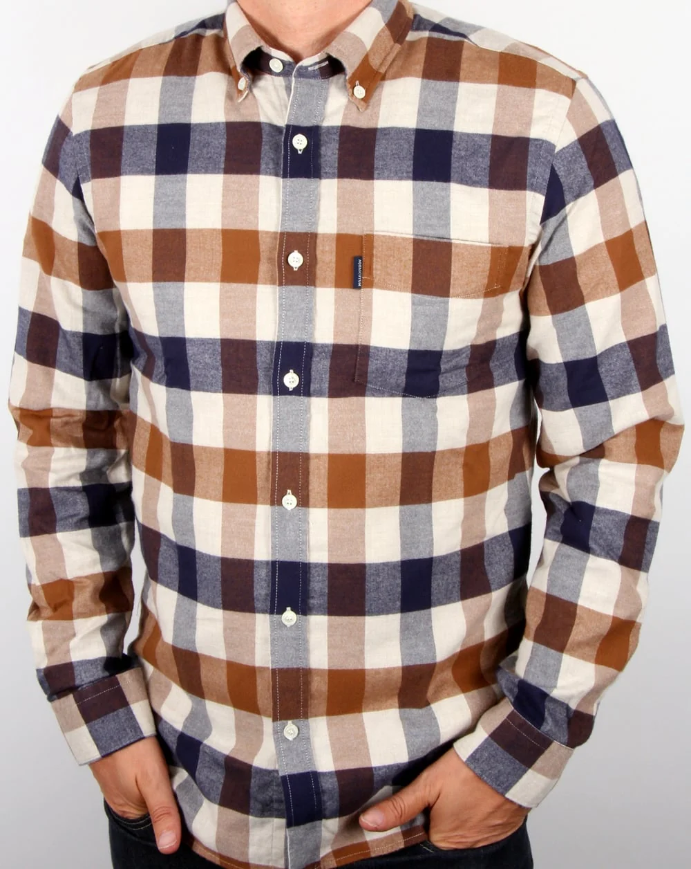 Aquascutum Marcus Check Shirt Vicuna