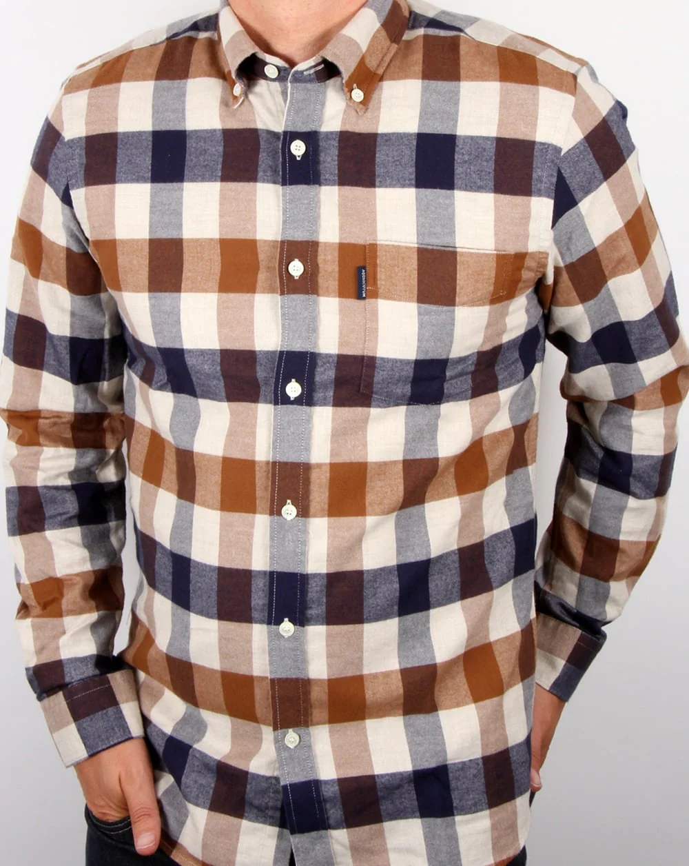 Aquascutum Marcus Check Shirt Vicuna - Image 3