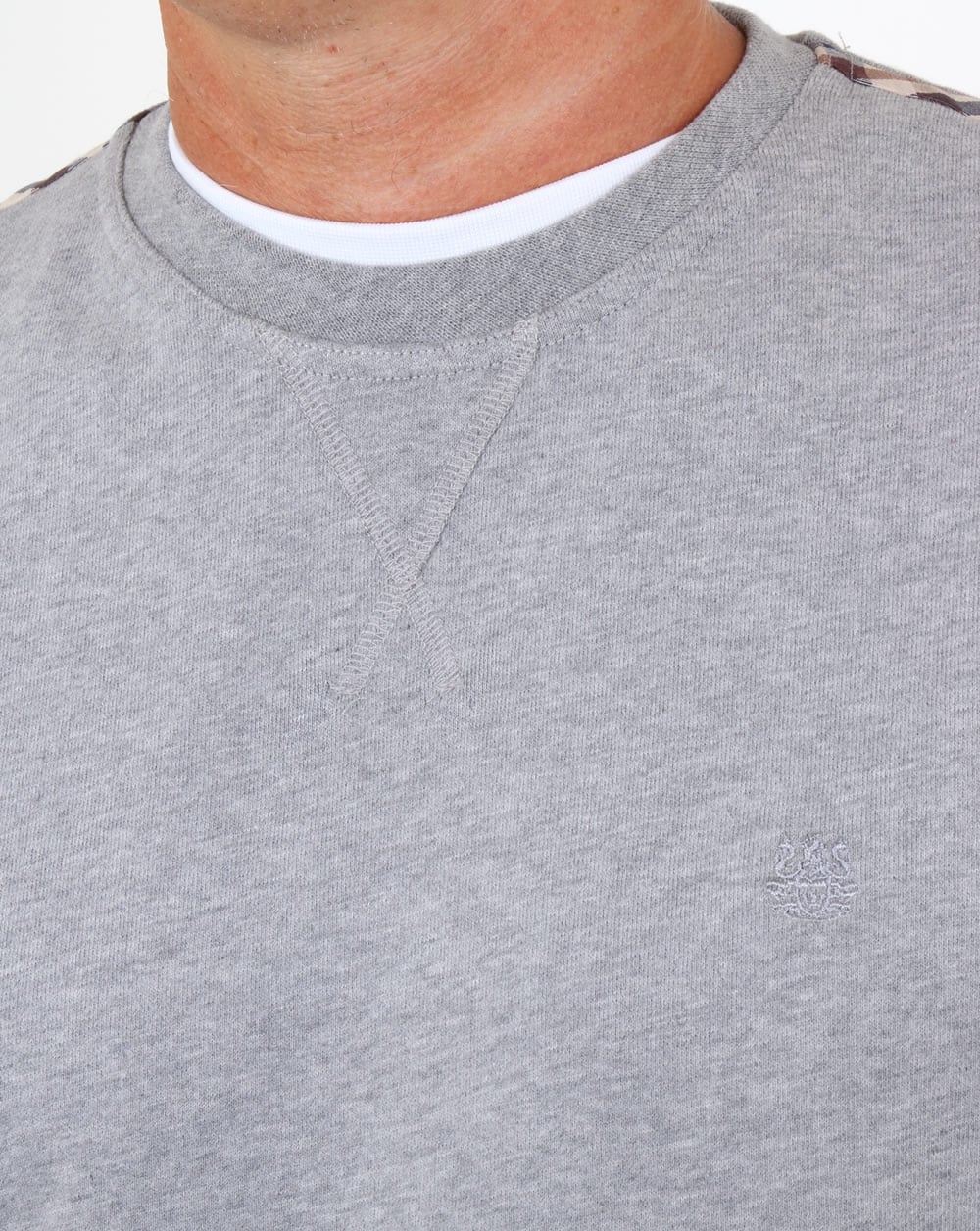 Aquascutum Oliver Crew Neck Sweat Grey - Image 4